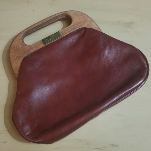 Etienne Aigner Handbags - Vintage Etienne Aigner 60s oxblood handbag purse